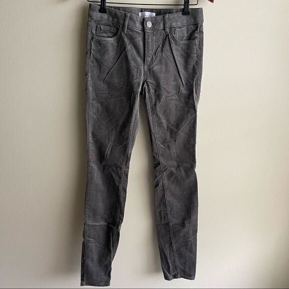 LOFT Gray Velvet Curvy Skinny Jeans - Picture 2 of 5